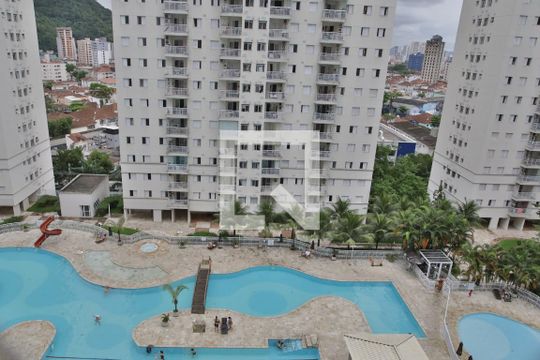 Área  Comum - Piscina de apartamento para alugar com 3 quartos, 84m² em Marapé, Santos