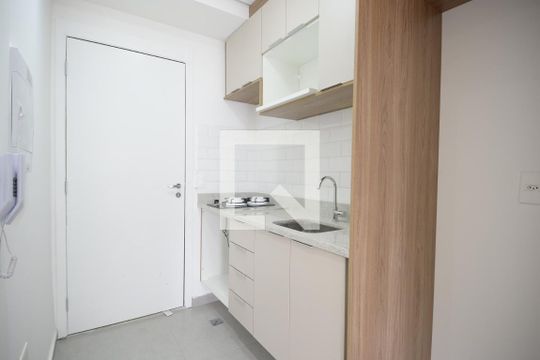 Cozinha de kitnet/studio à venda com 1 quarto, 24m² em Vila Mariana, São Paulo