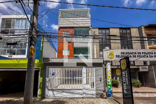 Fachada de apartamento à venda com 1 quarto, 66m² em Centro, Santo André