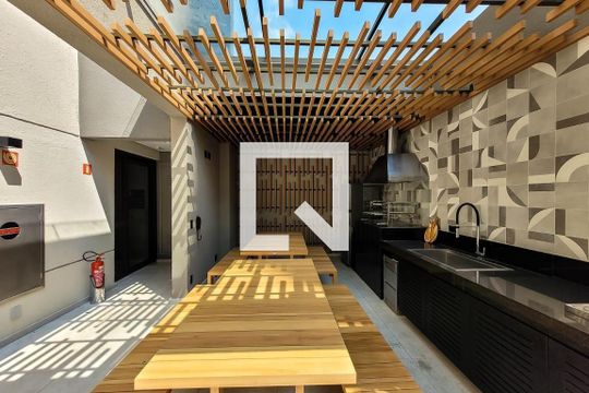 Área comum - Churrasqueira de kitnet/studio à venda com 1 quarto, 35m² em Vila Mariana, São Paulo