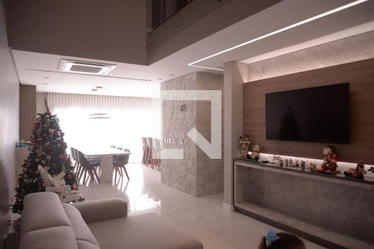 sala  de casa de condomínio à venda com 4 quartos, 188m² em Fátima, Canoas
