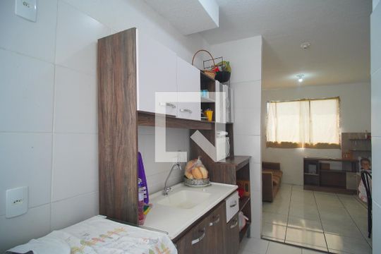 cozinha de apartamento à venda com 2 quartos, 41m² em Santo Afonso, Novo Hamburgo