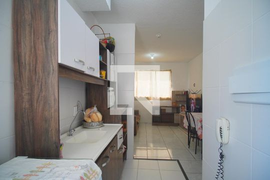 cozinha de apartamento à venda com 2 quartos, 41m² em Santo Afonso, Novo Hamburgo