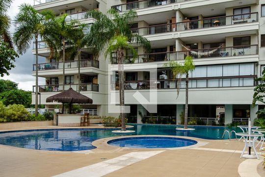 Área comum - Piscina de apartamento para alugar com 2 quartos, 75m² em Recreio dos Bandeirantes, Rio de Janeiro