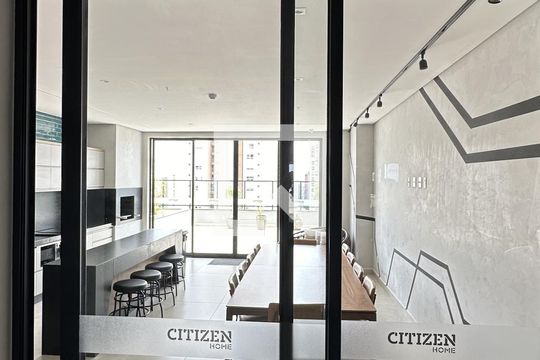 Área comum - Churrasqueira de kitnet/studio para alugar com 1 quarto, 41m² em Setor Bueno, Goiânia