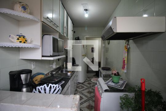 Cozinha e Área de Serviço de apartamento para alugar com 2 quartos, 58m² em Nossa Senhora das Gracas, Canoas