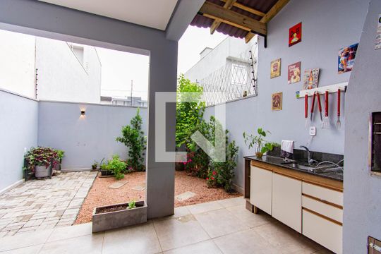 Área comum - Churrasqueira de casa para alugar com 3 quartos, 109m² em Estância Velha, Canoas