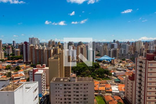 VISTA CHURRASQUEIRA TERRAÇO de apartamento para alugar com 1 quarto, 40m² em Botafogo, Campinas