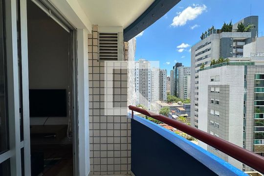 Varanda  de apartamento para alugar com 1 quarto, 50m² em Savassi, Belo Horizonte