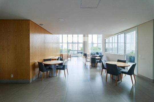 Salão de Festas de apartamento à venda com 2 quartos, 72m² em Santo Amaro, São Paulo