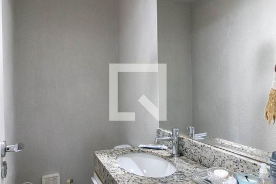 Lavabo de casa de condomínio à venda com 3 quartos, 126m² em Cabeceira, Nova Lima