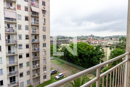 Vista da Sala de apartamento à venda com 3 quartos, 52m² em Parada de Lucas, Rio de Janeiro
