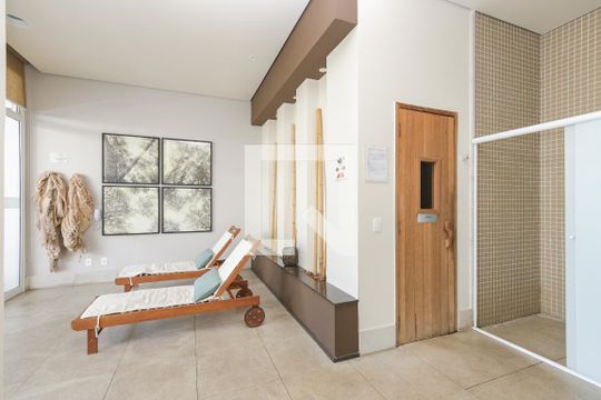 Sauna de apartamento para alugar com 1 quarto, 47m² em Brooklin, São Paulo