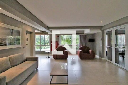 Hall Social Bloco de kitnet/studio para alugar com 1 quarto, 27m² em Campo Belo, São Paulo