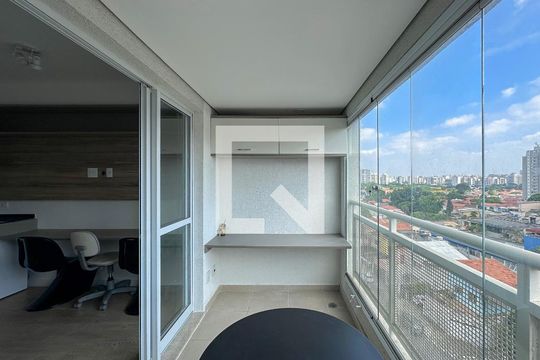 Sacada de kitnet/studio para alugar com 1 quarto, 27m² em Campo Belo, São Paulo