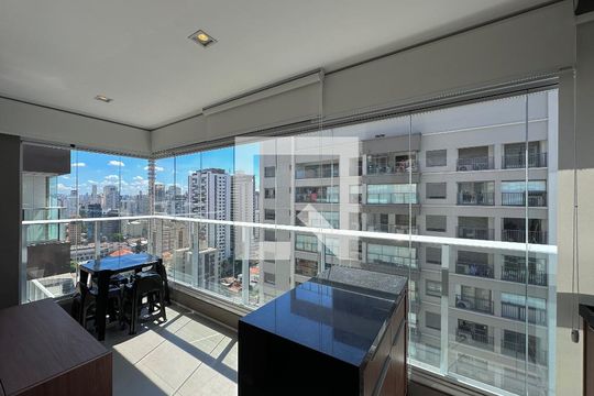 Varanda de apartamento para alugar com 2 quartos, 69m² em Jardim das Acacias, São Paulo