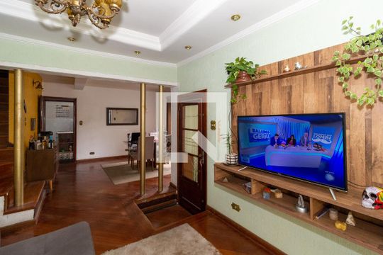 Sala (Casa 1) de casa à venda com 8 quartos, 360m² em Vila Gomes Cardim, São Paulo