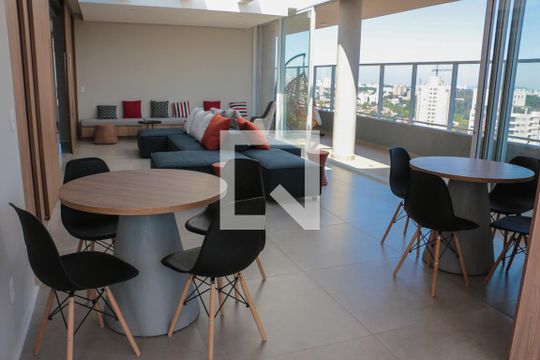 Área comum - Rooftop de kitnet/studio para alugar com 1 quarto, 25m² em Butantã, São Paulo