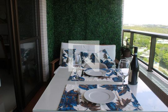 Varanda da Sala de apartamento para alugar com 3 quartos, 115m² em Pituaçu, Salvador