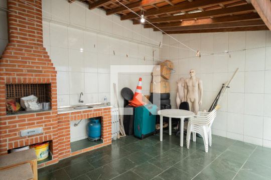 Área - Churrasqueira de casa à venda com 3 quartos, 210m² em Assunção, São Bernardo do Campo