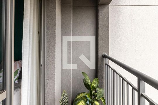 Varanda da Suíte de kitnet/studio à venda com 1 quarto, 43m² em República, São Paulo