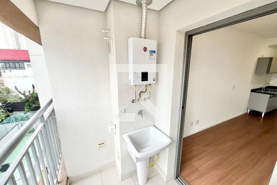 Varanda da Sala/Cozinha de kitnet/studio à venda com 1 quarto, 28m² em Parada Inglesa, São Paulo