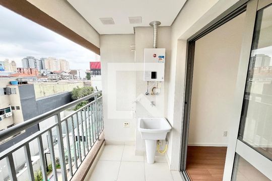 Varanda da Sala/Cozinha de kitnet/studio à venda com 1 quarto, 28m² em Parada Inglesa, São Paulo