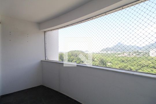 Varanda da Sala de apartamento para alugar com 3 quartos, 90m² em Jacarepaguá, Rio de Janeiro