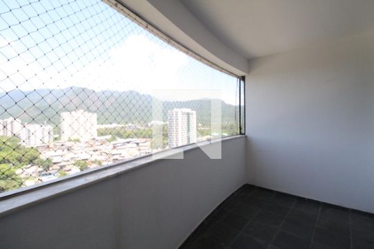 Varanda da Sala de apartamento para alugar com 3 quartos, 90m² em Jacarepaguá, Rio de Janeiro