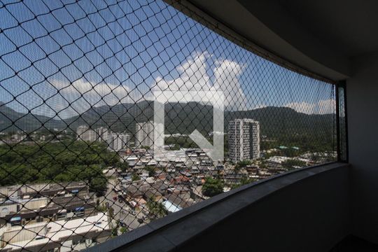 Varanda da Sala de apartamento para alugar com 3 quartos, 90m² em Jacarepaguá, Rio de Janeiro