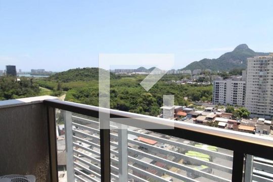 Varanda da Sala de kitnet/studio para alugar com 1 quarto, 34m² em Jacarepaguá, Rio de Janeiro