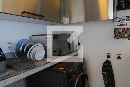 Cozinha de kitnet/studio para alugar com 1 quarto, 34m² em Jacarepaguá, Rio de Janeiro