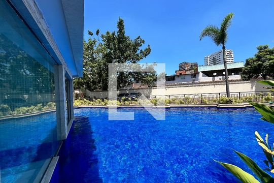 Área comum - Piscina de kitnet/studio para alugar com 1 quarto, 34m² em Jacarepaguá, Rio de Janeiro