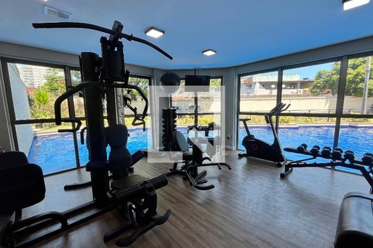 Área comum - Academia de kitnet/studio para alugar com 1 quarto, 34m² em Jacarepaguá, Rio de Janeiro