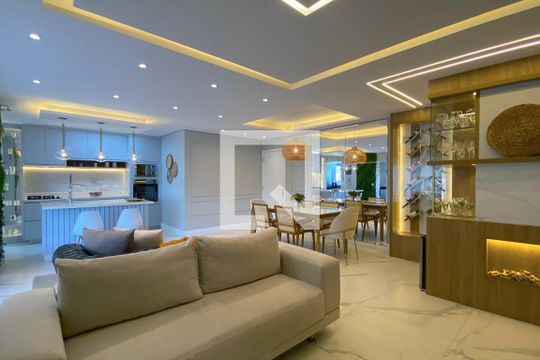 Sala de apartamento à venda com 2 quartos, 95m² em Alphaville Conde Ii, Barueri