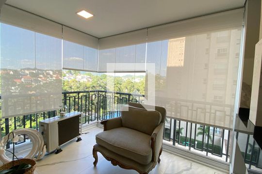 Varanda da Sala de apartamento à venda com 2 quartos, 95m² em Alphaville Conde Ii, Barueri