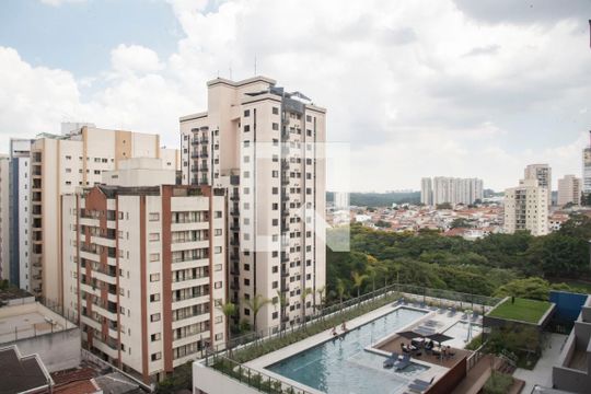 Vista da Varanda do Studio de kitnet/studio à venda com 1 quarto, 37m² em Vila Monte Alegre, São Paulo