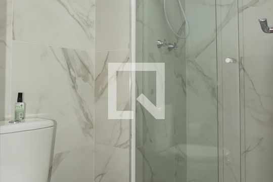 Banheiro de kitnet/studio à venda com 1 quarto, 37m² em Vila Monte Alegre, São Paulo