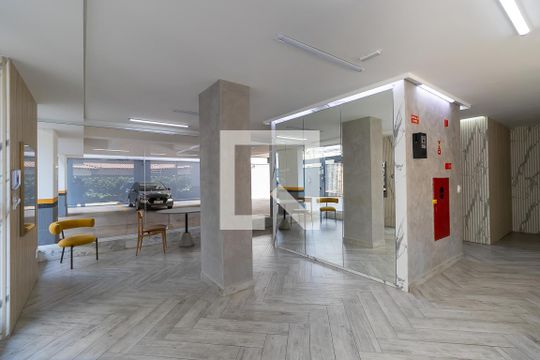 Área comum - Hall social de kitnet/studio para alugar com 1 quarto, 40m² em Vila Itapura, Campinas