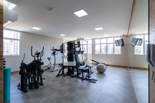 Área comum - Academia de kitnet/studio para alugar com 1 quarto, 40m² em Vila Itapura, Campinas