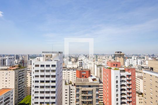 Terraço - Vista de apartamento para alugar com 1 quarto, 63m² em Jardim Paulista, São Paulo
