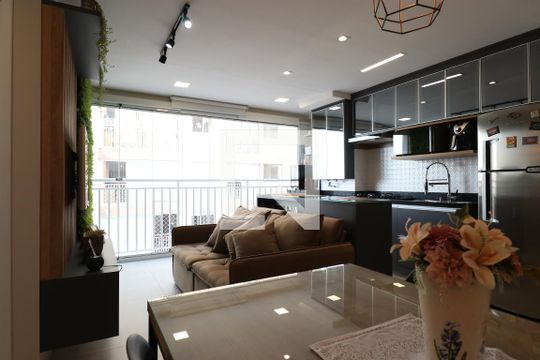 Sala de apartamento para alugar com 2 quartos, 43m² em Parque Industrial Tomas Edson, São Paulo