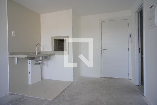 Cozinha  de apartamento à venda com 1 quarto, 46m² em Praia de Belas, Porto Alegre