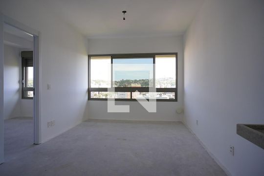 Sala  de apartamento à venda com 1 quarto, 46m² em Praia de Belas, Porto Alegre