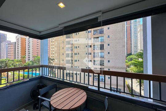 Sacada de kitnet/studio à venda com 1 quarto, 25m² em Brooklin, São Paulo