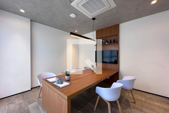 Sala de Reunião de kitnet/studio à venda com 1 quarto, 25m² em Brooklin, São Paulo