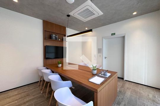 Sala de Reunião de kitnet/studio à venda com 1 quarto, 25m² em Brooklin, São Paulo