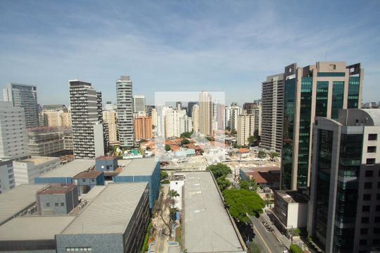 Vista de kitnet/studio para alugar com 1 quarto, 28m² em Vila Nova Conceição, São Paulo