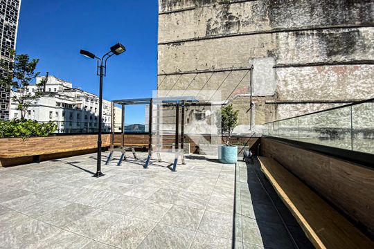 Área comum de kitnet/studio para alugar com 1 quarto, 33m² em Centro, Rio de Janeiro