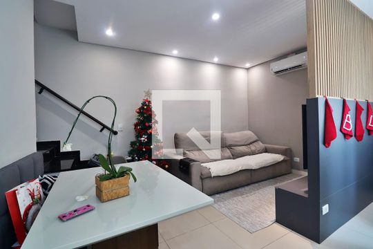 Sala de apartamento à venda com 3 quartos, 104m² em Vila Curuca, Santo André